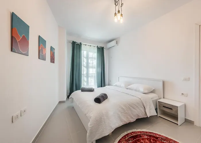 & Natural Light 2bdr Private Parking Тирана